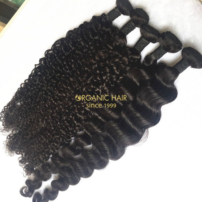 High quality virgin brazilian human hair extensions for black women 